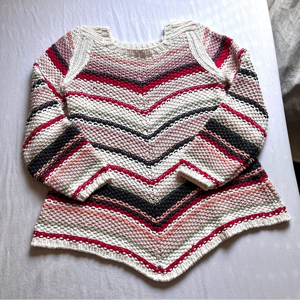 ba&sh Multicolor Striped Crew Neck Sweater